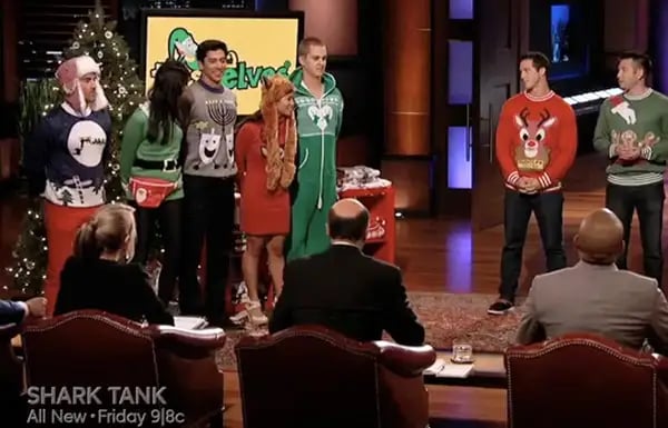 Shark tank elf outlet sweaters